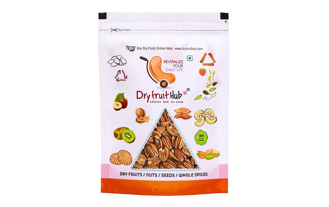 Dryfruit Hub Pecan Nuts Kernels    Pack  400 grams